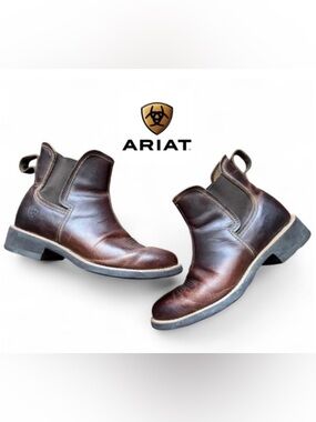 Ariat Men's Ambush Chelsea Boots 10010997 Distressed‎ Brown Leather Size 7.5 D